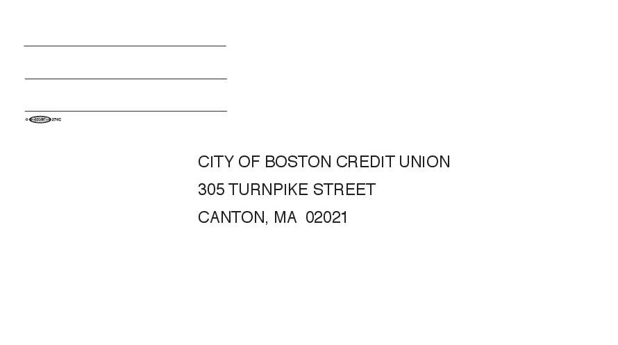 COBCU 6.75 Envelope (Canton)