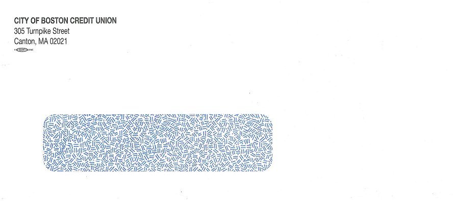 COBCU #9 Security Window Envelope (Canton)